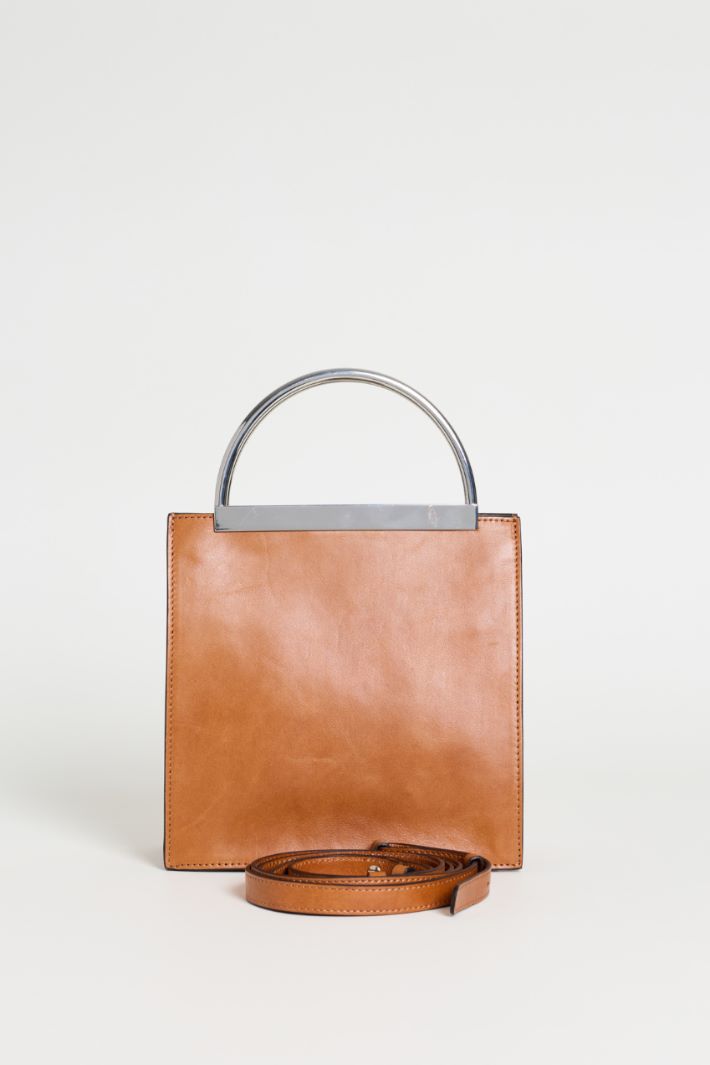 Leather Bag - BROWN - Intrend - 3