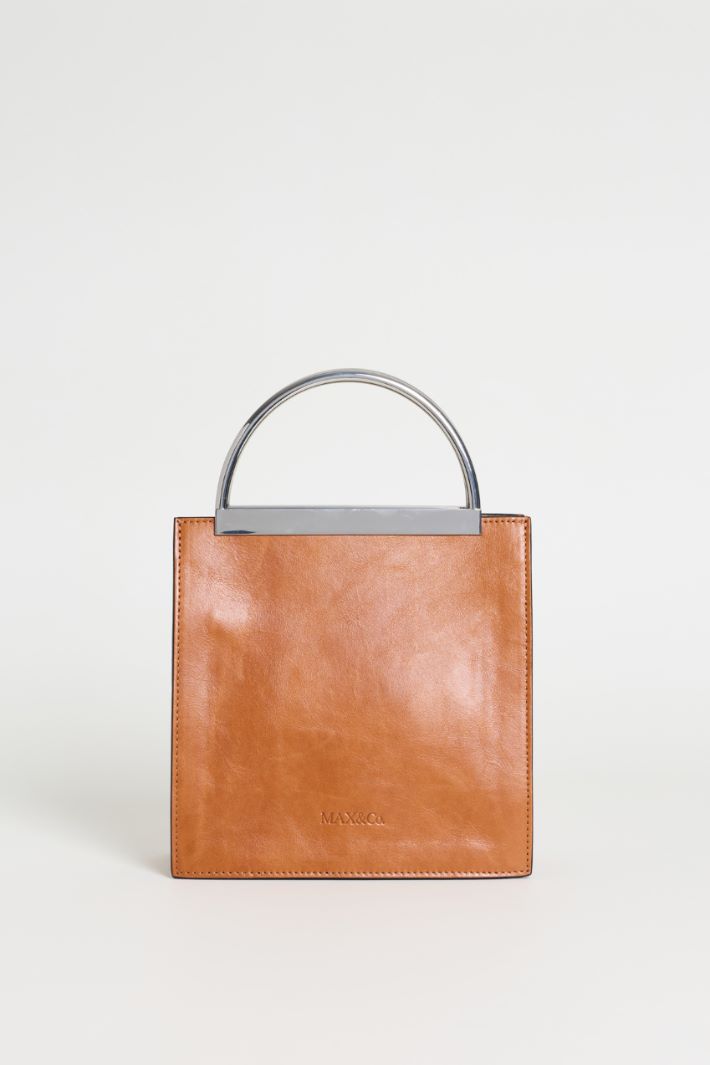 Leather Bag - BROWN - Intrend
