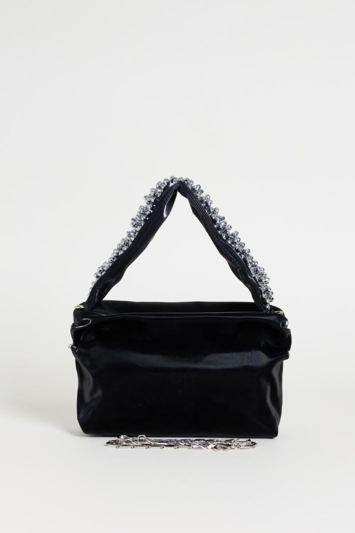 Clutch con bordado joya - NEGRO - Intrend - 3