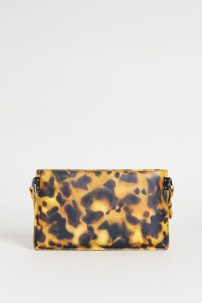 Spot Print Clutch - YELLOW BLACK - Intrend - 3
