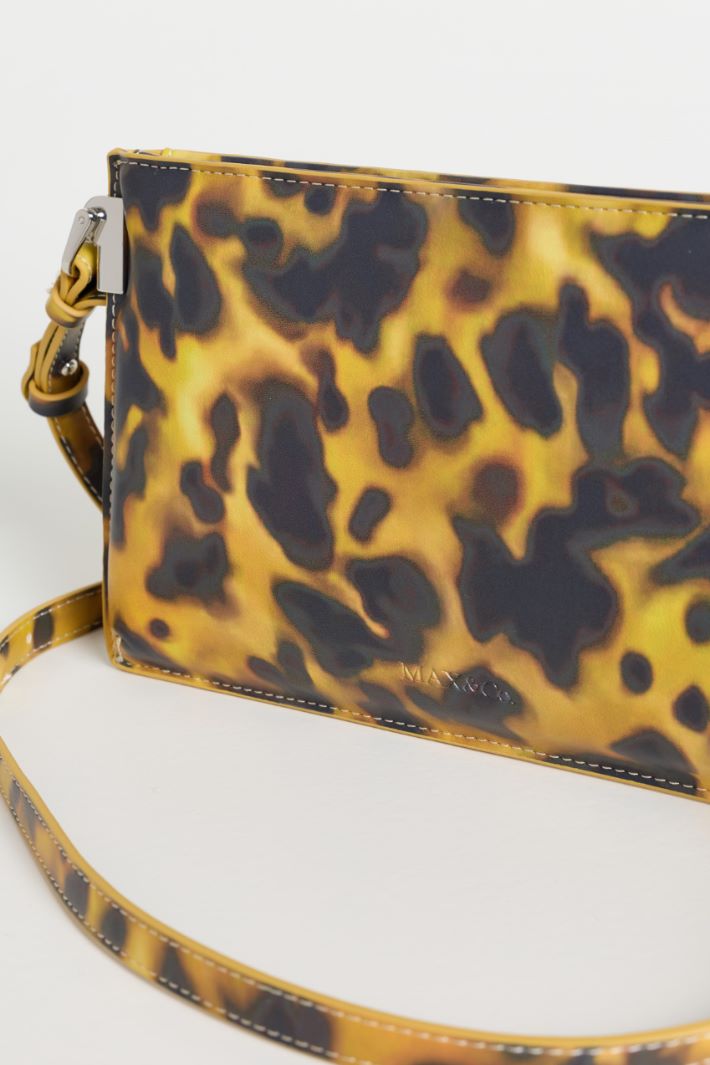 Spot Print Clutch - YELLOW BLACK - Intrend - 4
