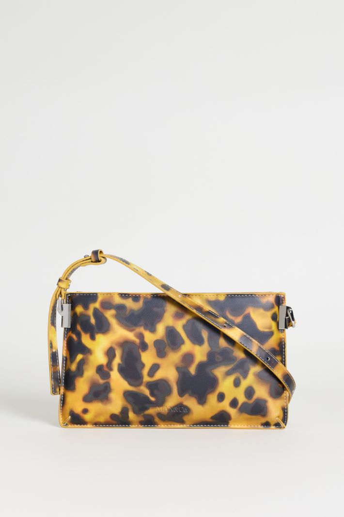Spot Print Clutch - YELLOW BLACK - Intrend