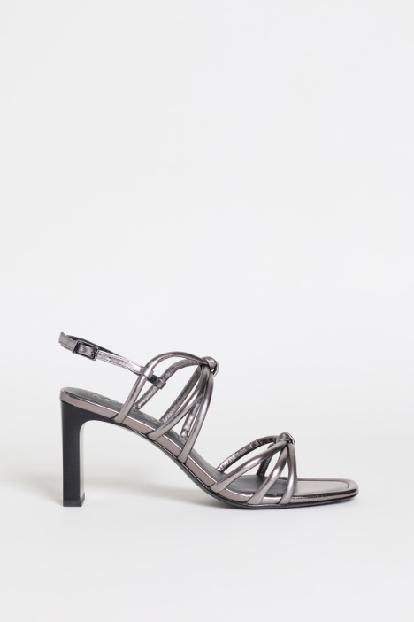 Laminated leather sandals - Intrend