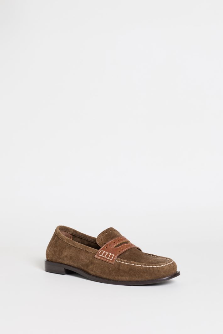 Suede loafers - BROWN - Intrend - 2