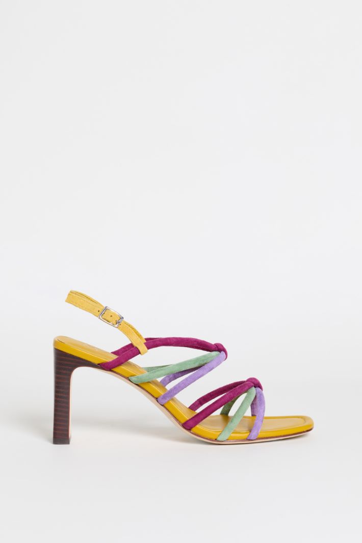 Sandali con listini multicolor - GIALLO - Intrend