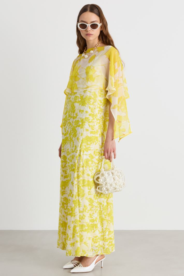 Coprispalle in voile - GIALLO BIANCO - Intrend