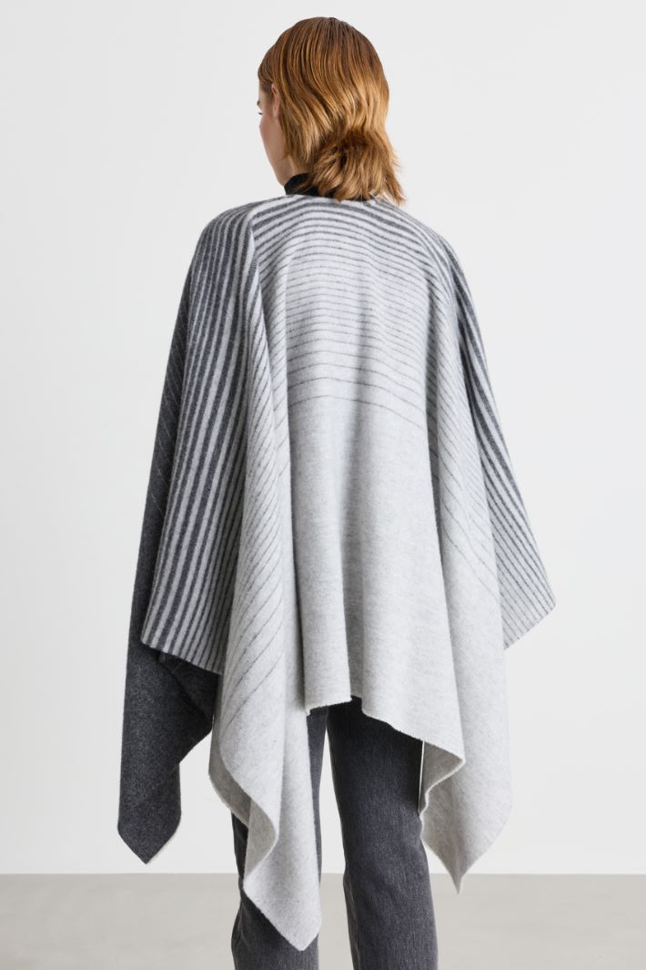 Poncho in misto lana - GRIGIO - Intrend - 2