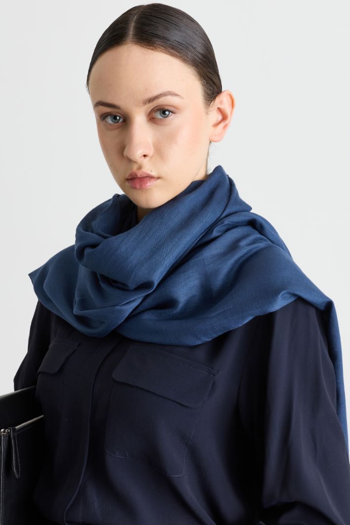 Fluid gauze stole - BLUE - Intrend - 2