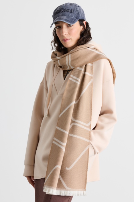Brushed wool stole - Intrend