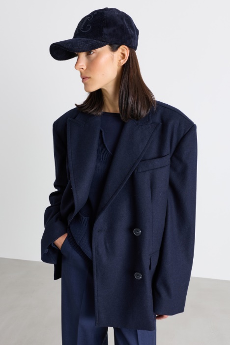 Baseballcap aus Samt - Intrend