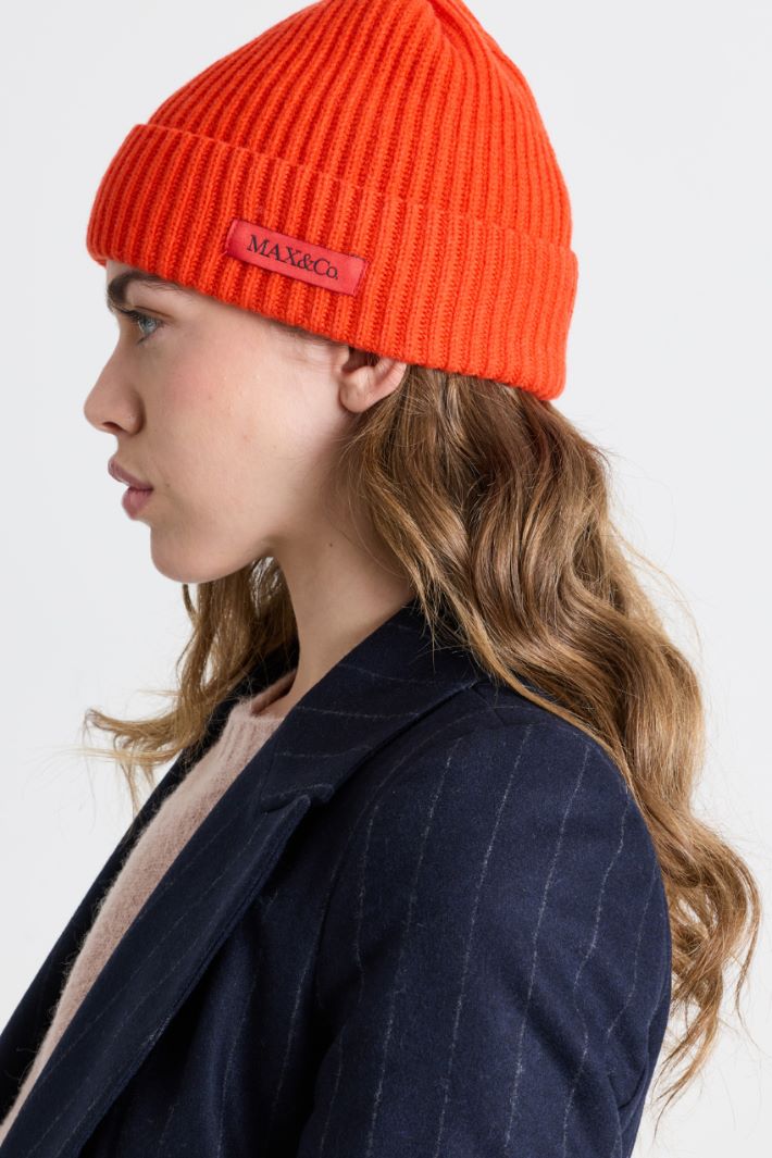 English Rib Beanie - ORANGE - Intrend - 2