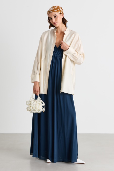 Flowing Jersey Maxi Dress - Intrend