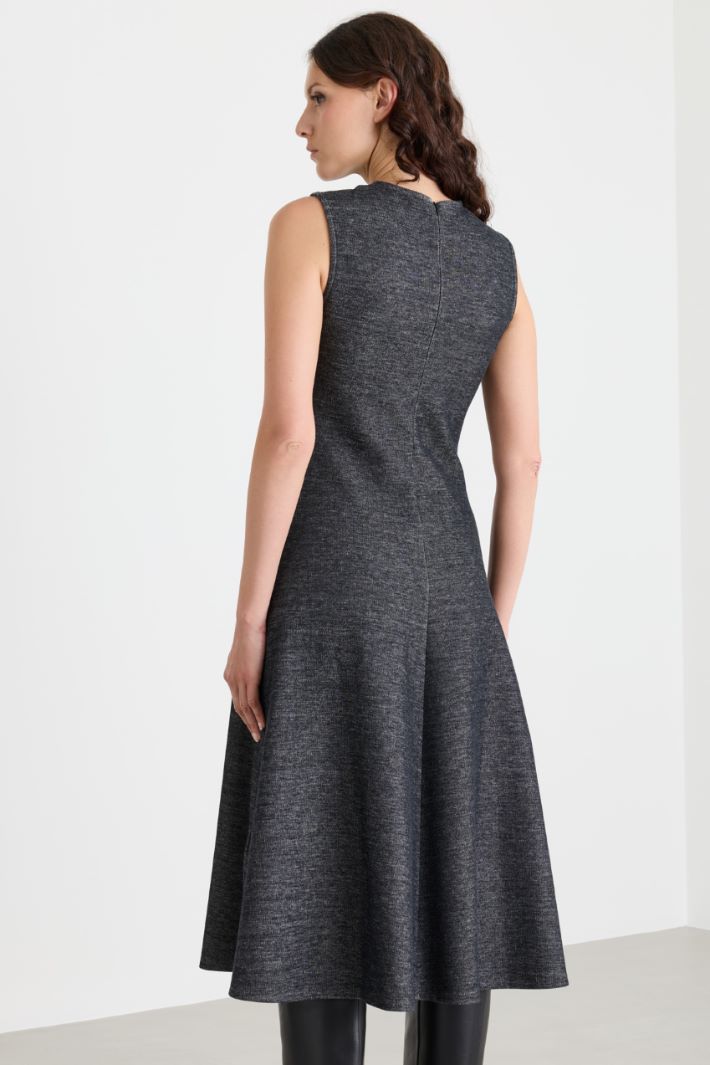 Jersey midi dress - GREY - Intrend - 4