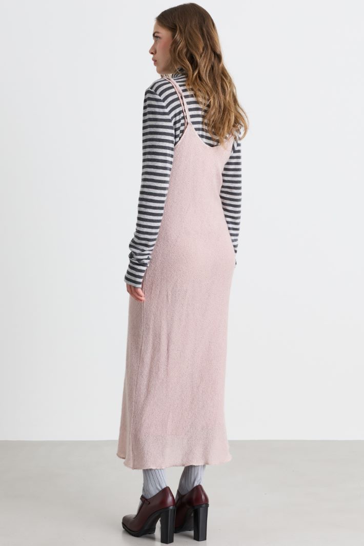 Long jersey dress - PINK - Intrend - 5