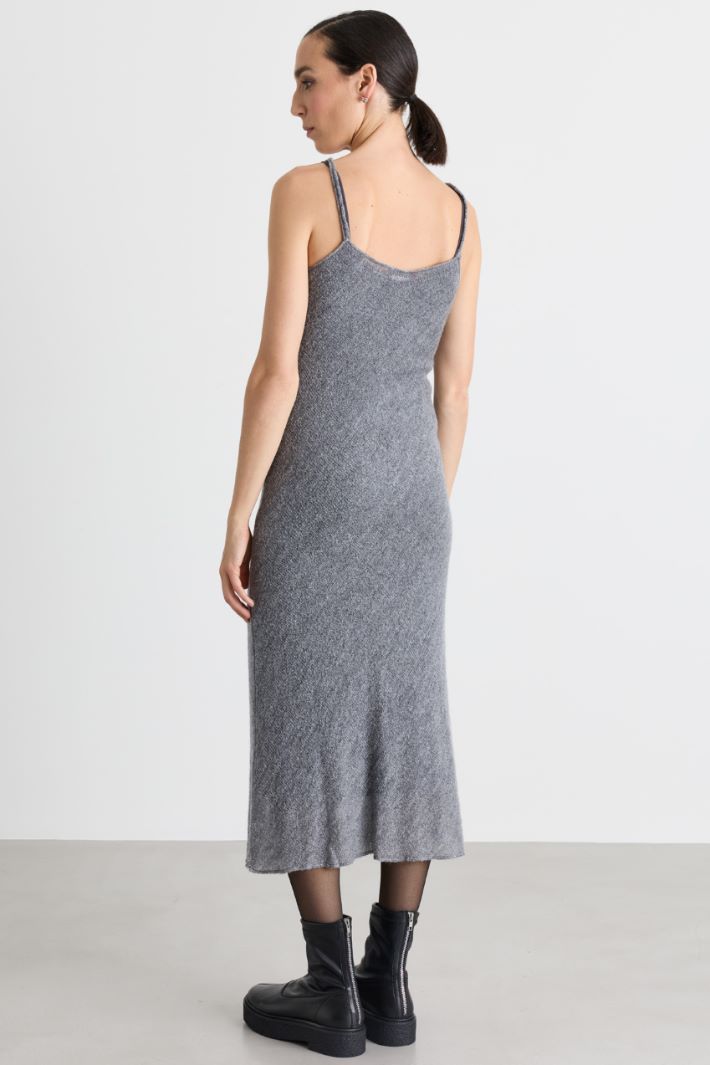 Long jersey dress - GREY - Intrend - 4