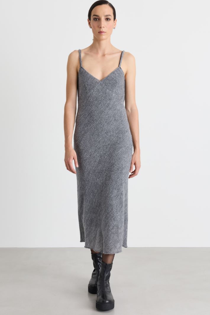 Long jersey dress - GREY - Intrend - 2