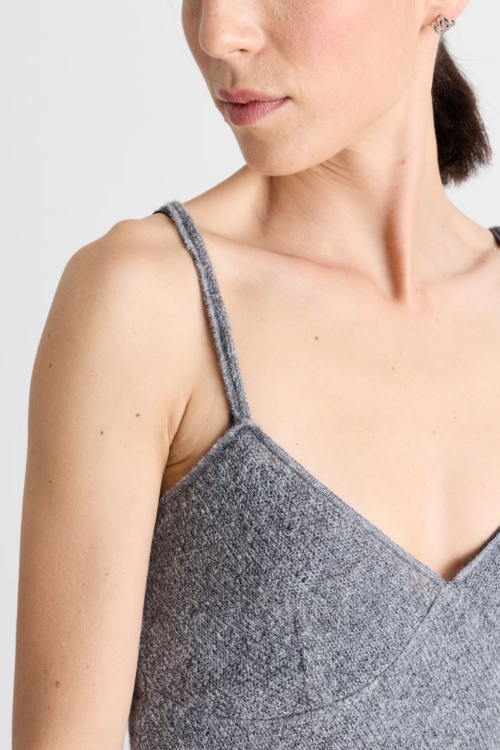 Long jersey dress - GREY - Intrend - 3