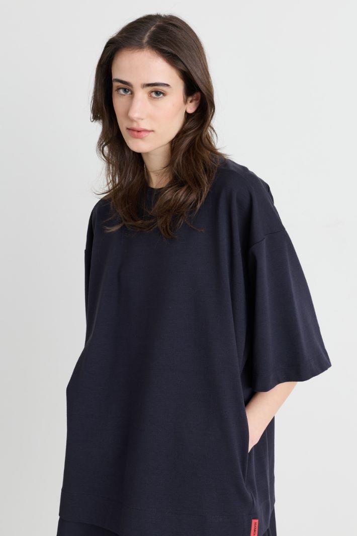 T-shirt dress - BLUE - Intrend - 3