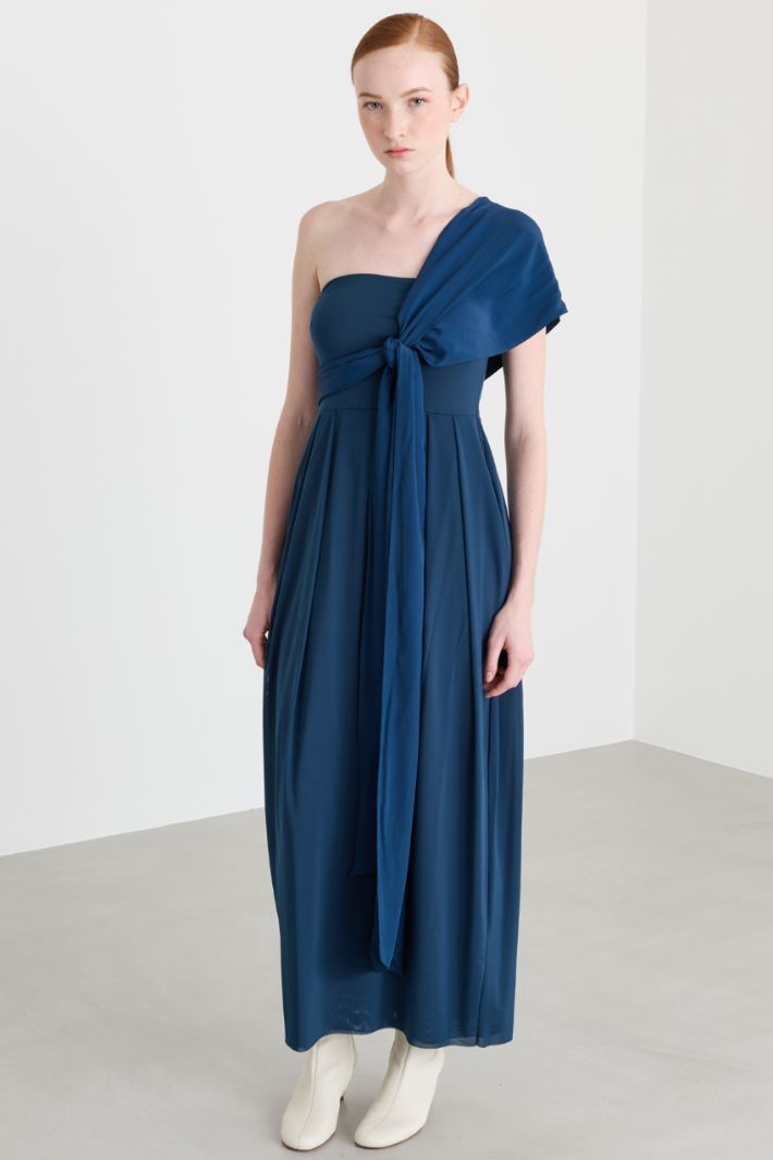 Jersey tulip dress - BLUE - Intrend - 2