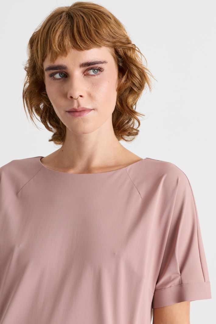 Technical jersey dress - PINK - Intrend - 3