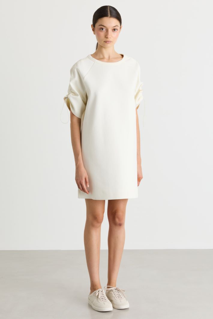 Short jersey dress - WHITE - Intrend - 2