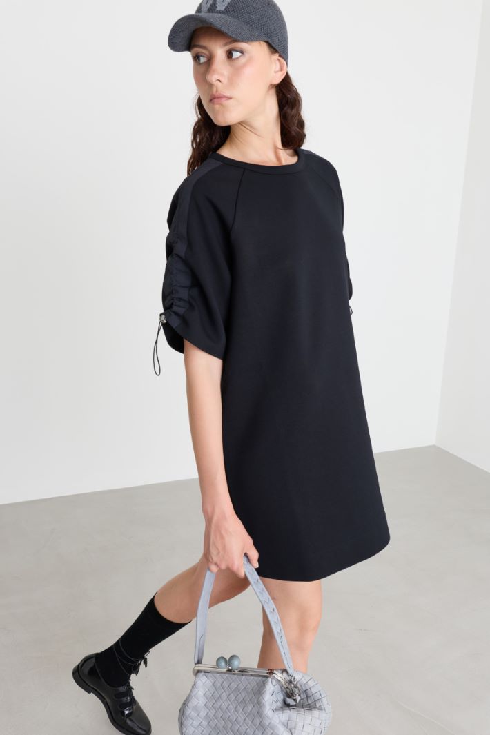 Short jersey dress - BLACK - Intrend - 2