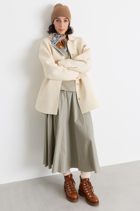 2-in-1 jersey and poplin dress - Intrend