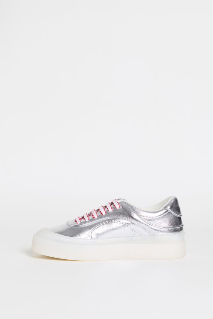 Chunky-sole trainers - SILVER - Intrend - 3
