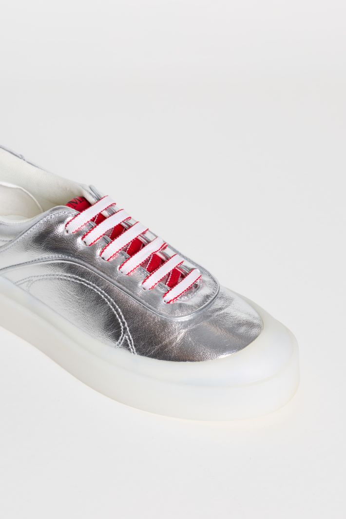 Chunky-sole trainers - SILVER - Intrend - 4