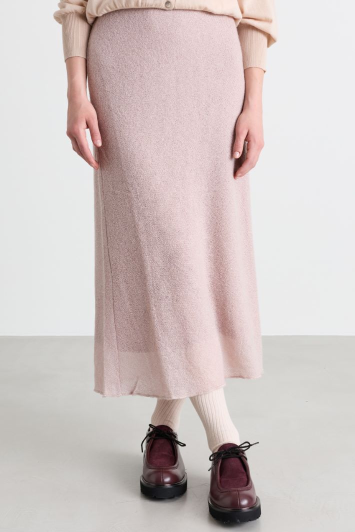 Gonna midi in garza soft - ROSA - Intrend - 2
