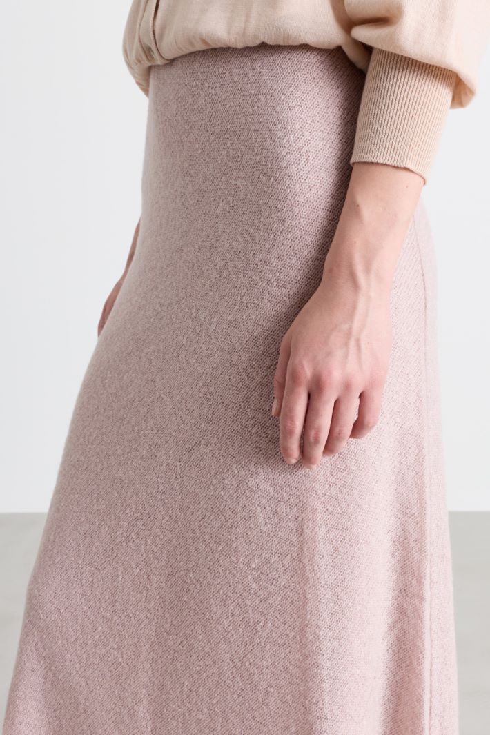 Gonna midi in garza soft - ROSA - Intrend - 3