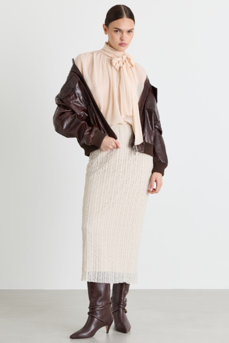 Lace jersey skirt - Intrend