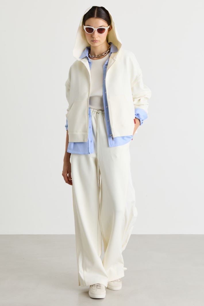 Wide-fit joggers - WHITE - Intrend