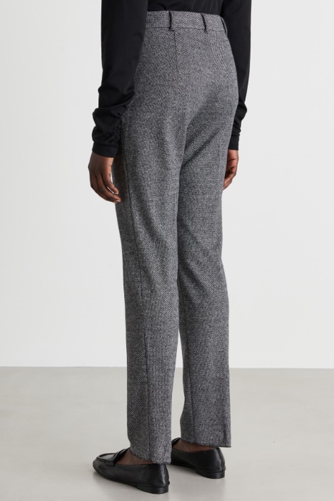 Pantalone a sigaretta in jersey