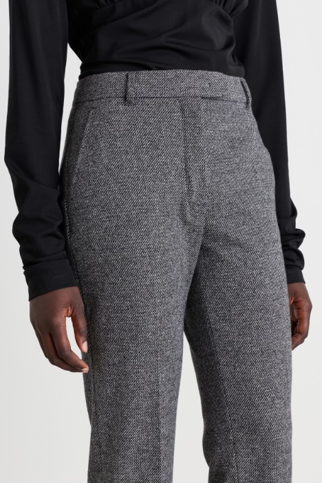Pantalone a sigaretta in jersey