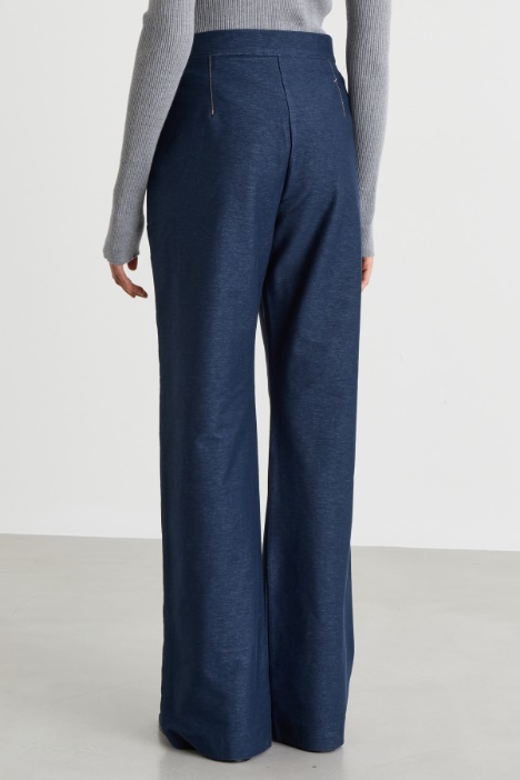 Pantalone in jersey effetto jeans