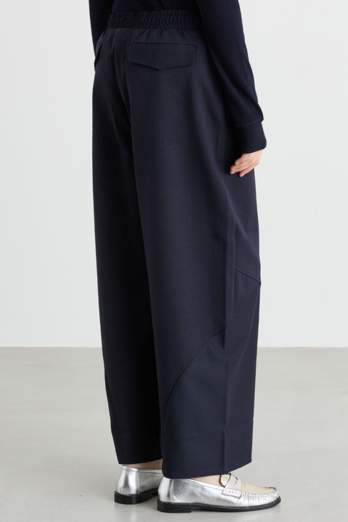 Joggers con inserti - BLU - Intrend - 4