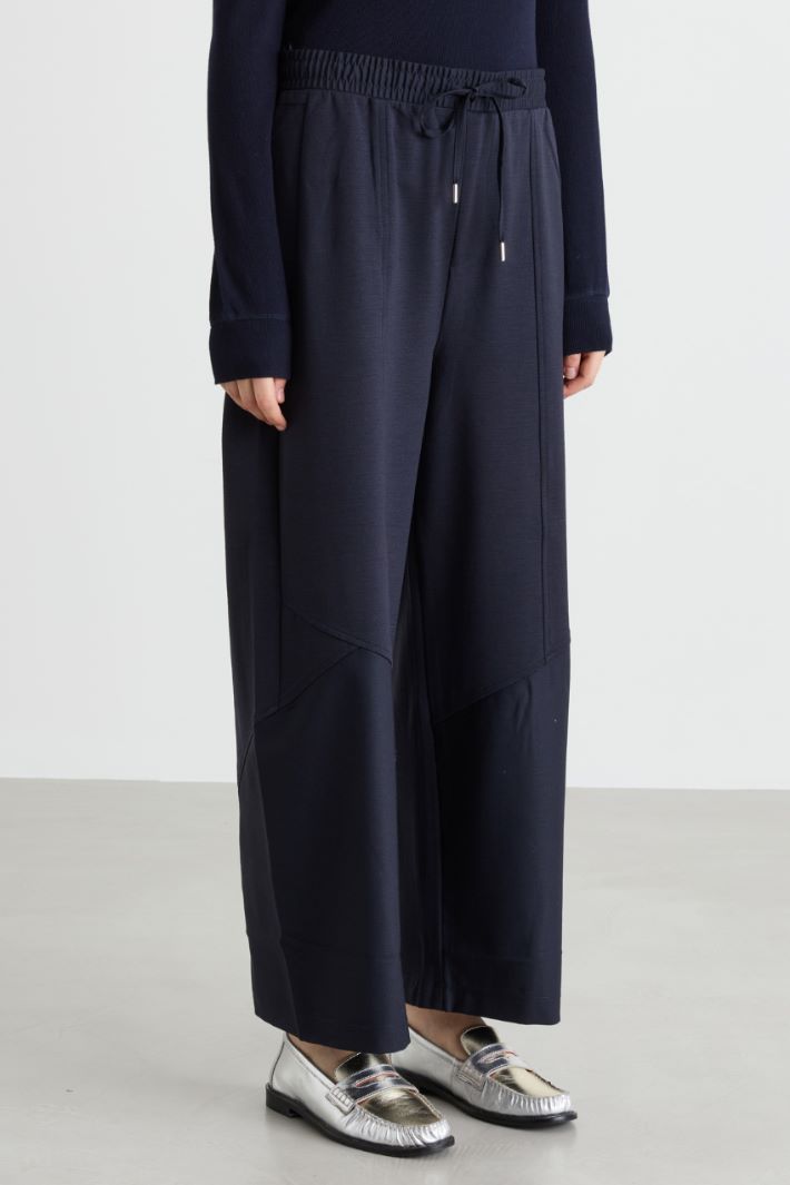 Joggers con inserti - BLU - Intrend - 2