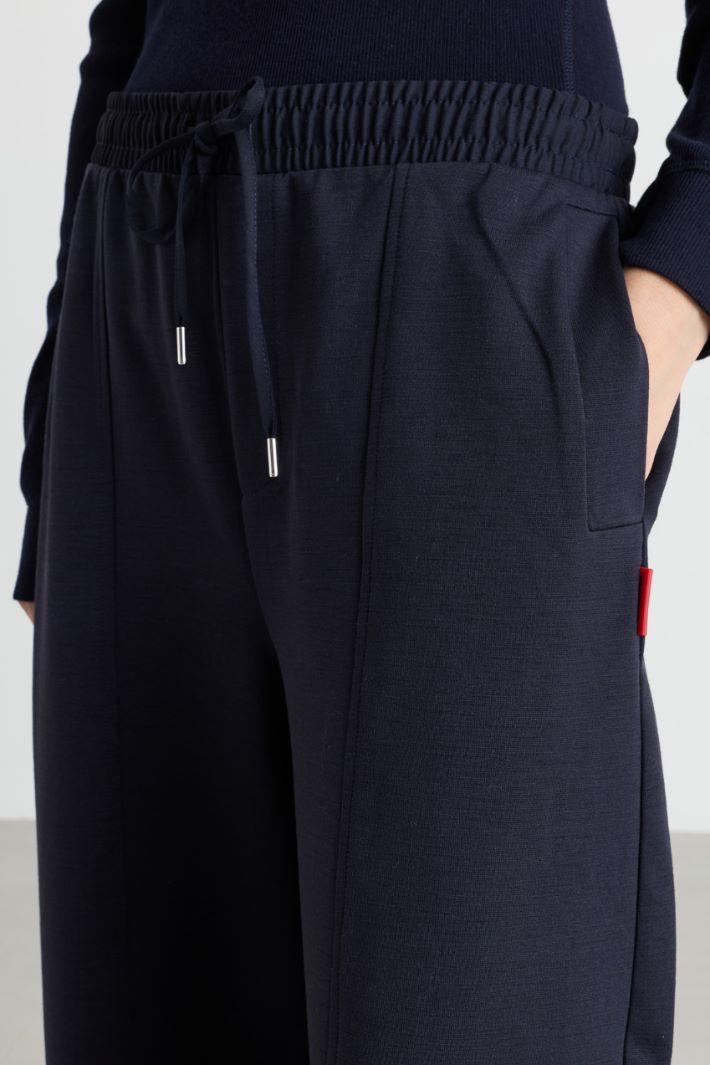 Joggers con inserti - BLU - Intrend - 3