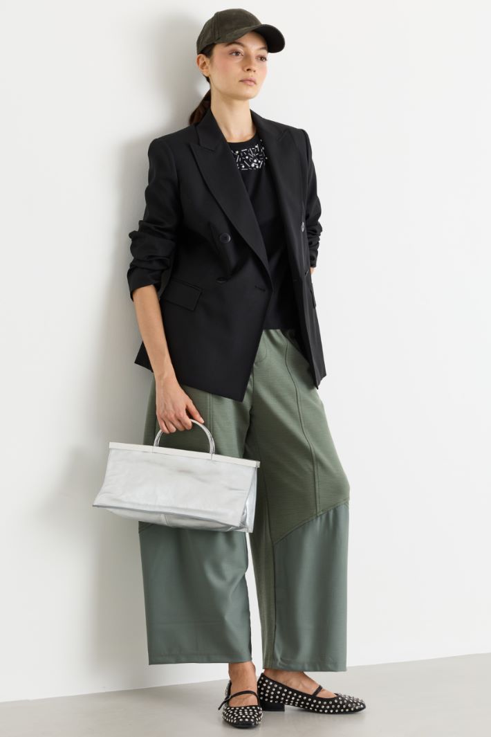 Joggers con inserti - VERDE - Intrend