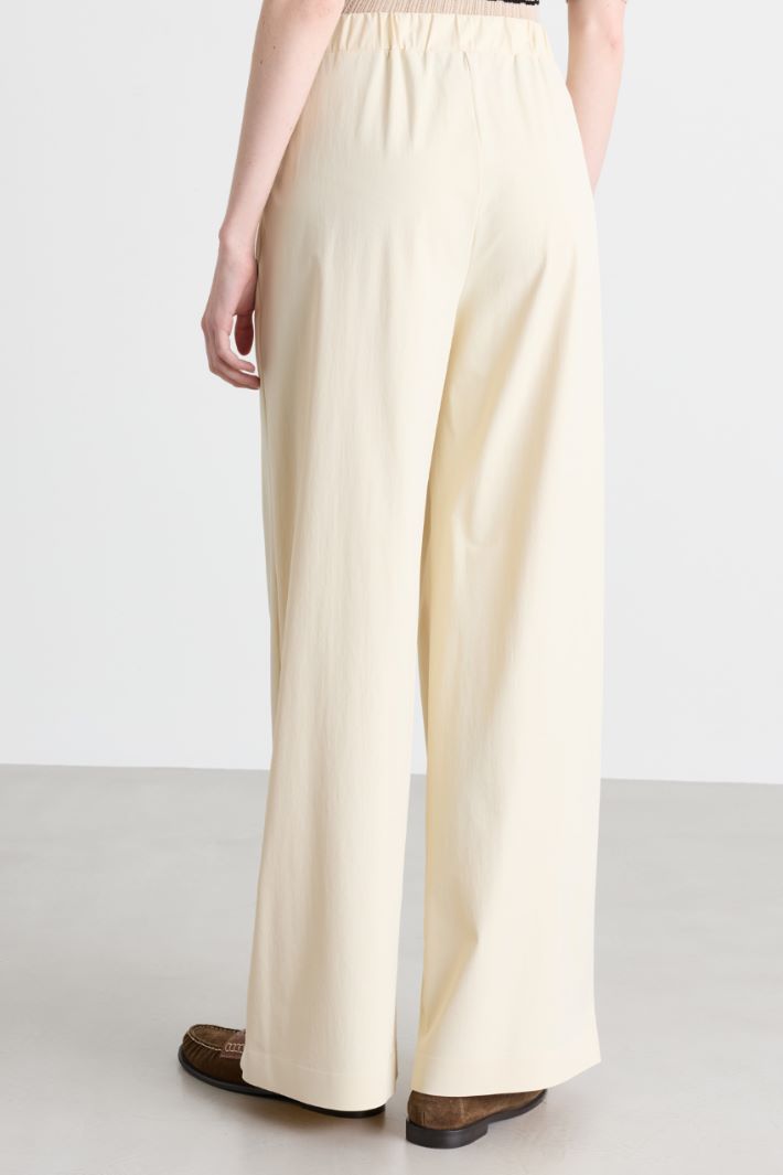 Technical jersey trousers - WHITE - Intrend - 4