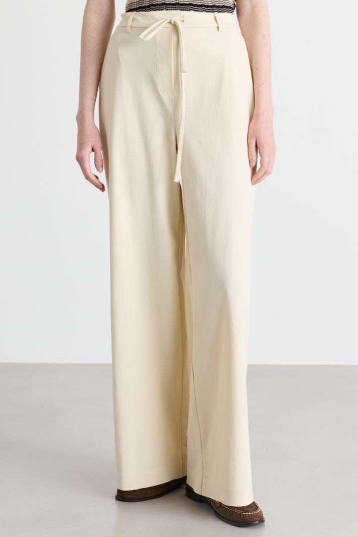 Technical jersey trousers - WHITE - Intrend - 2