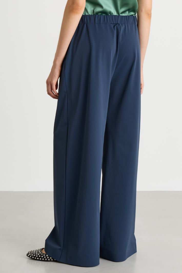 Technical jersey trousers - BLUE - Intrend - 4