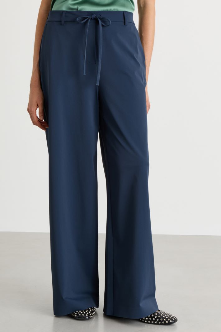 Technical jersey trousers - BLUE - Intrend - 2