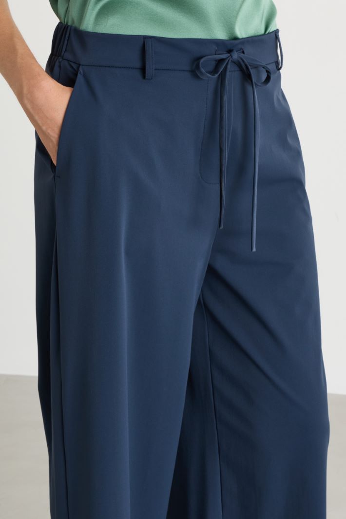 Technical jersey trousers - BLUE - Intrend - 3
