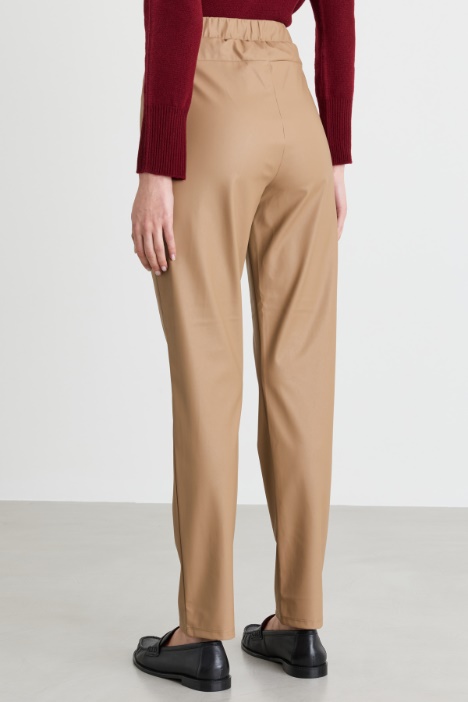 Leggings in jersey spalmato