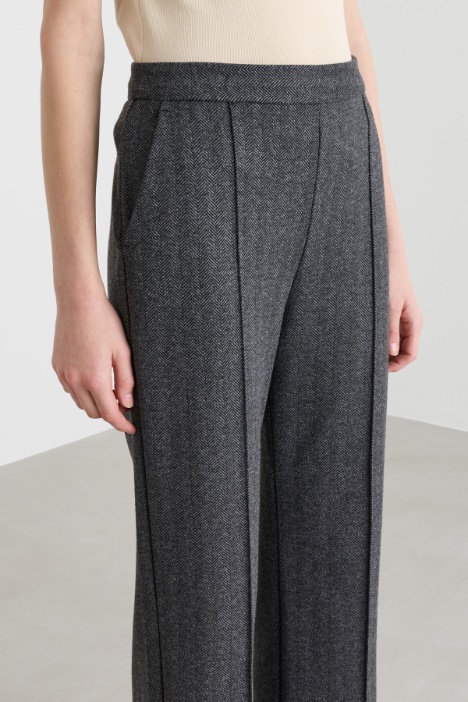 Pantalone crop in jersey