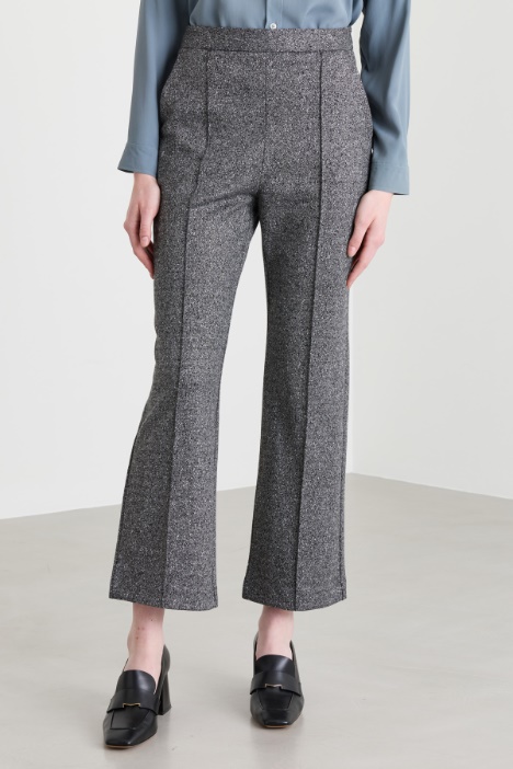 Pantalone crop in jersey