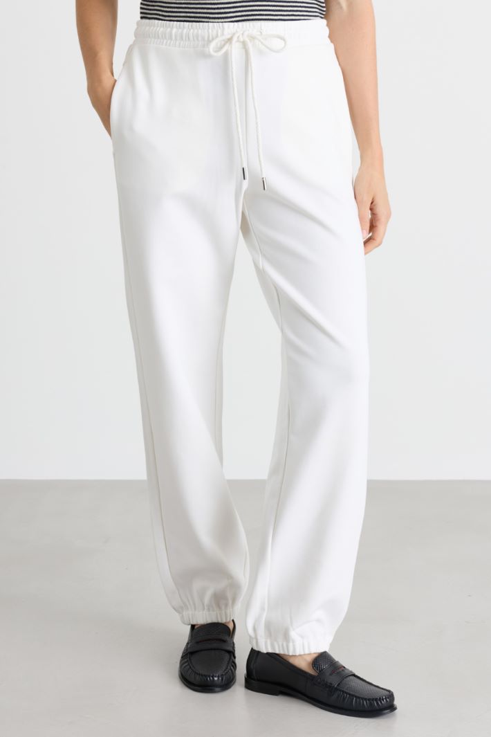 Pantalone in felpa - BIANCO - Intrend - 2
