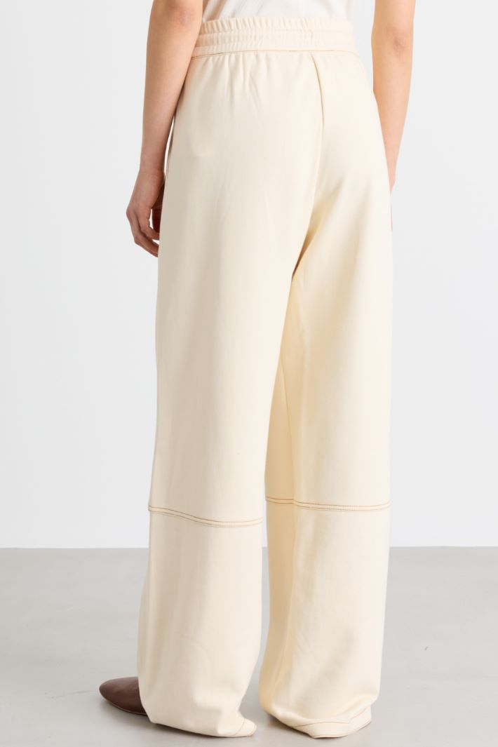 Pantalón jogger de felpa - MARFIL - Intrend - 4